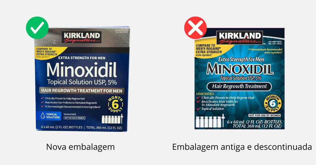 Como saber se o Minoxidil Kirkland é Original? 5 Sinais de Autenticidade